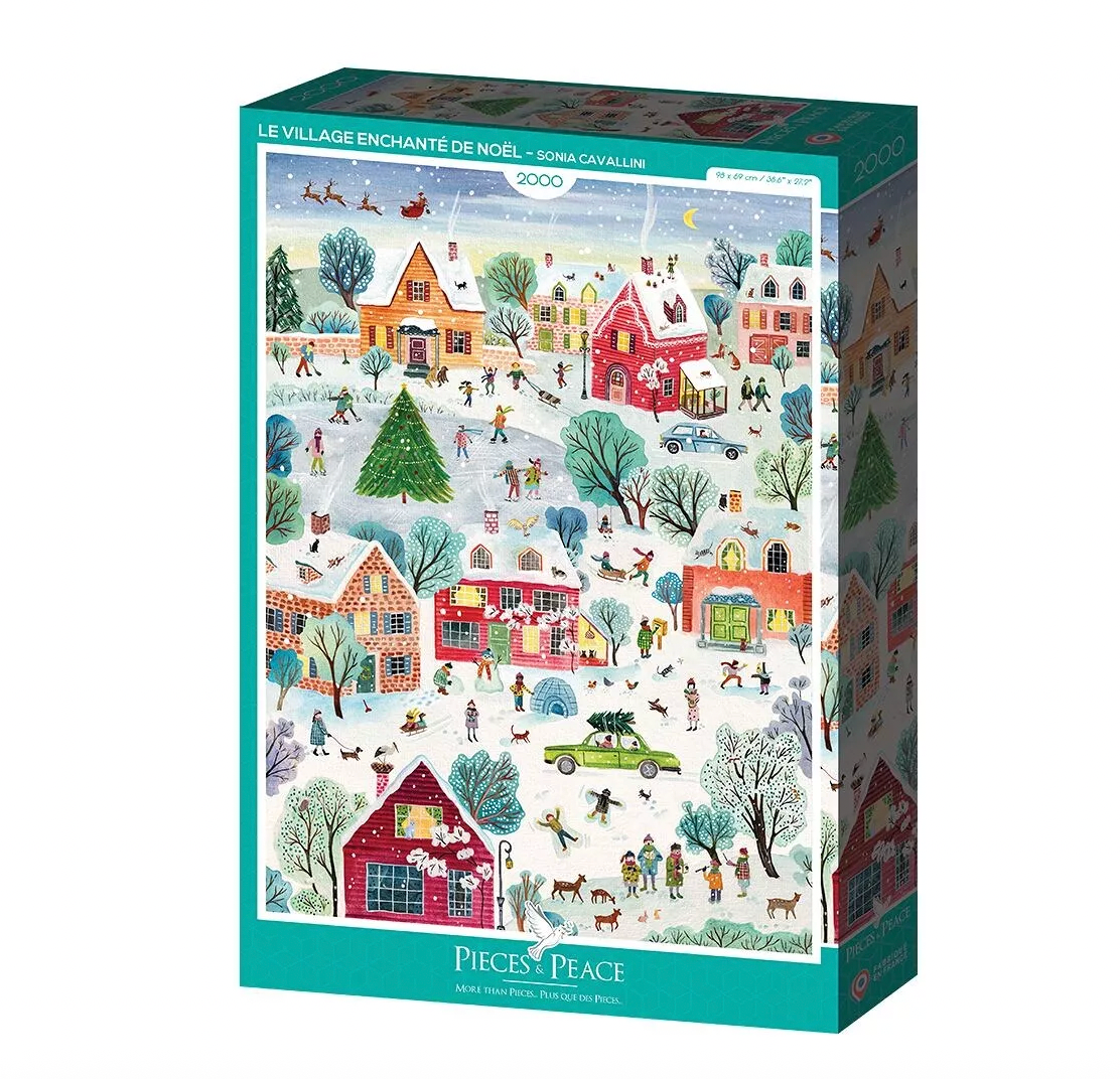 Puzzle 2000 pièces Le village enchanté de Noel