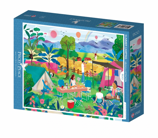 Puzzle 1500 pièces l'Eté au camping