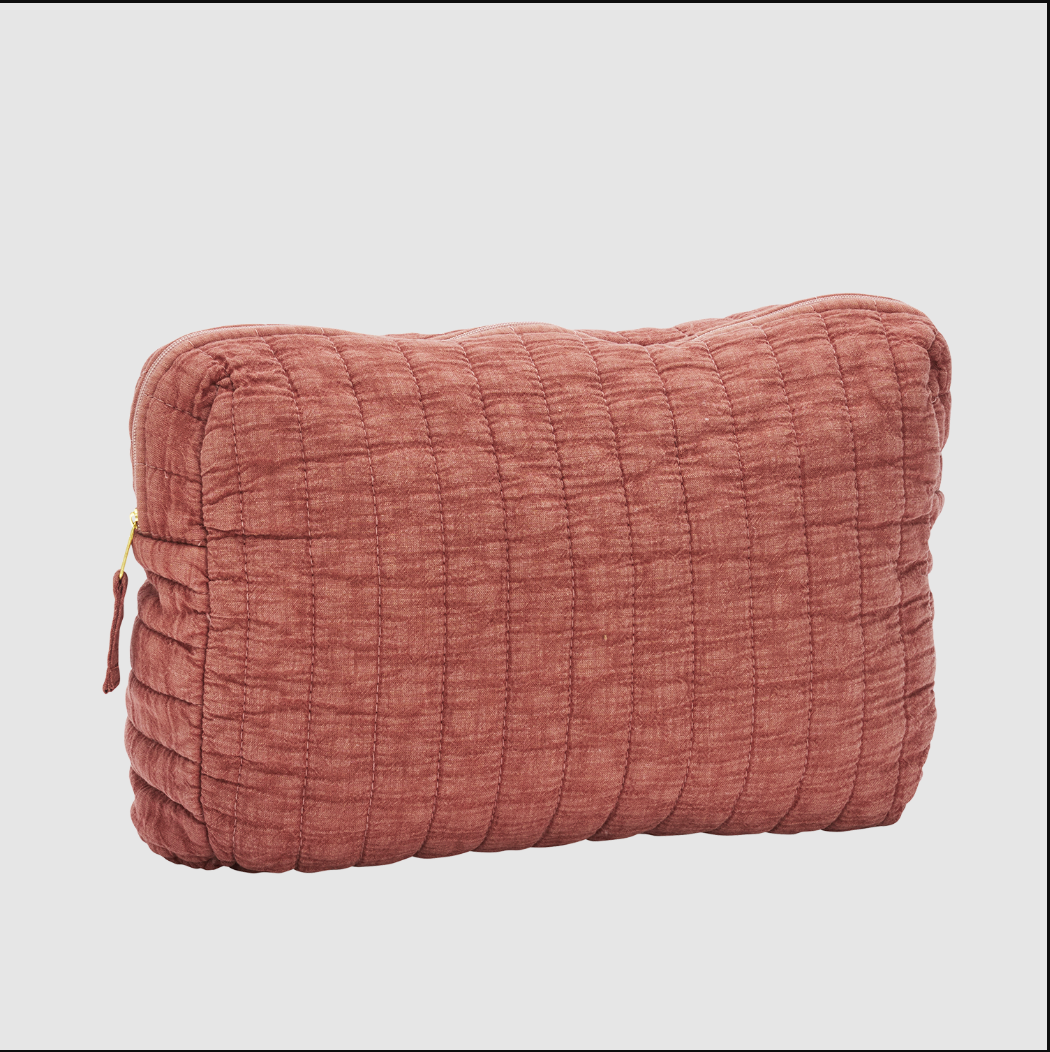 Trousse de toilette matelassée