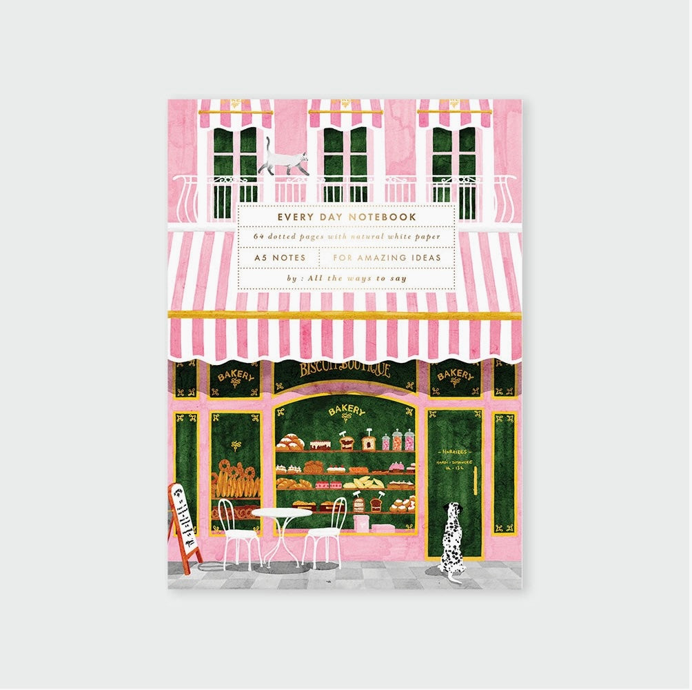 Carnet A5 Biscuit boutique