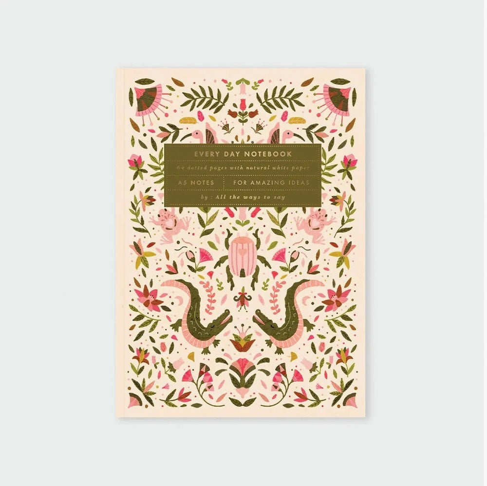 Carnet A5 Croco rose