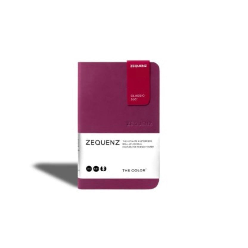 Carnet Zequenz The Color A6 ligné - Berry