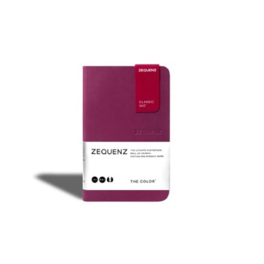 Carnet Zequenz The Color A6 ligné - Berry