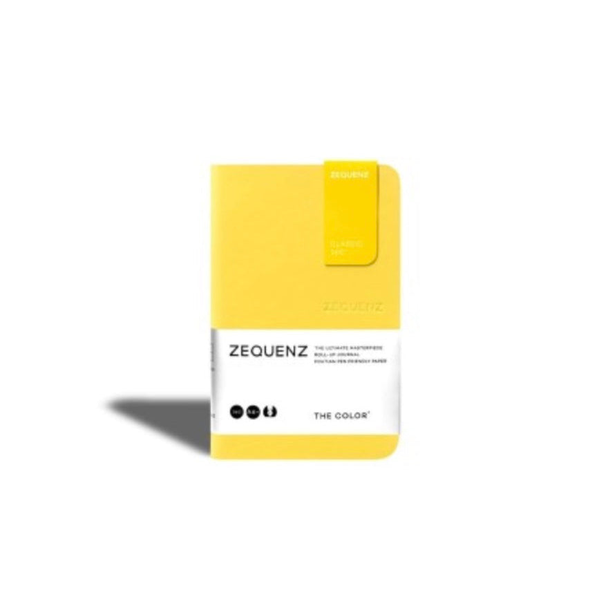Carnet Zequenz The Color A6 ligné - Moutarde