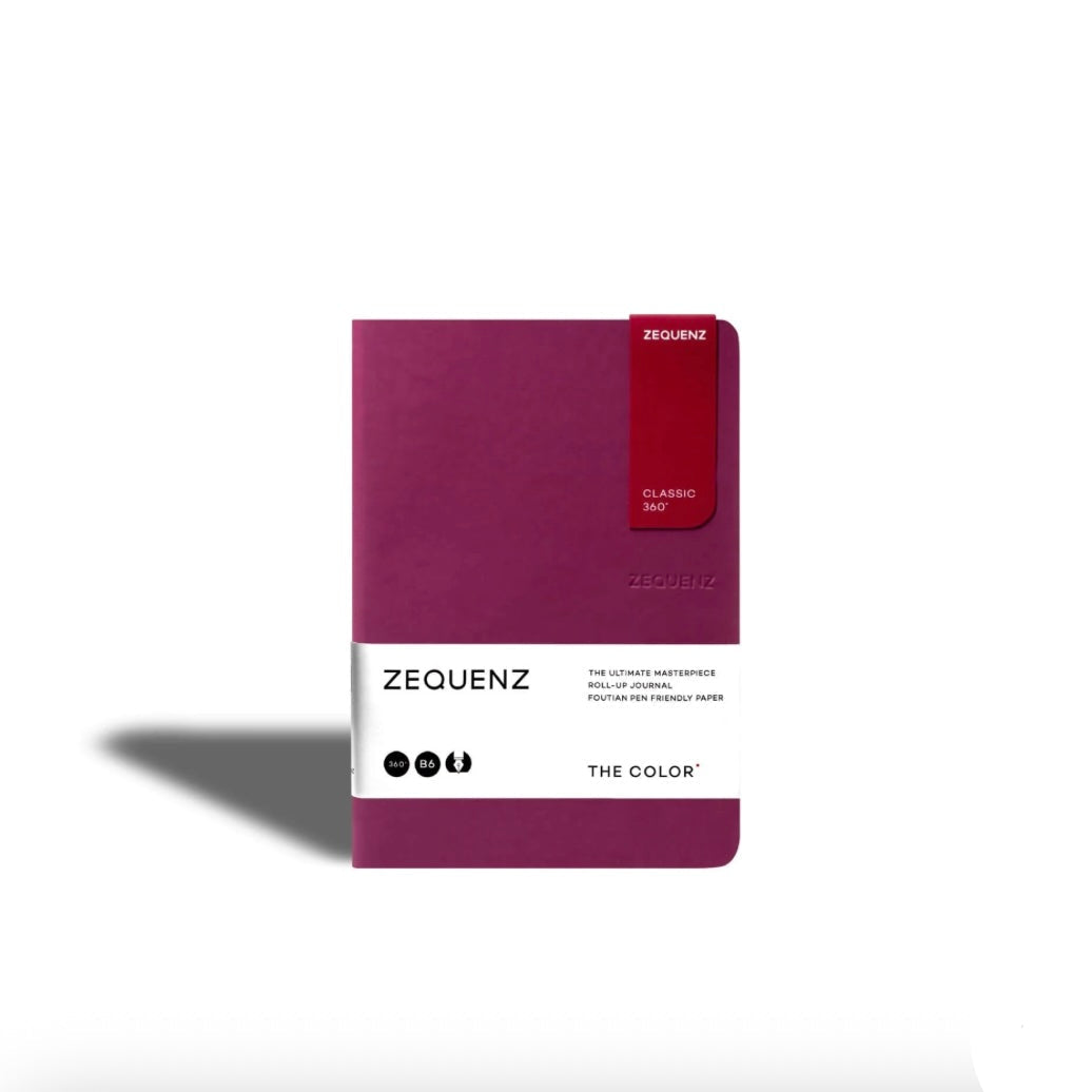 Carnet Zequenz The Color B6 ligné - Berry