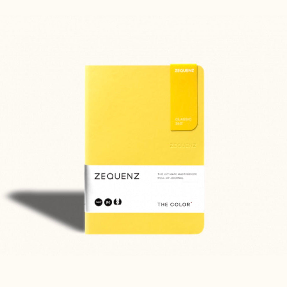 Carnet Zequenz The Color B6 ligné - Moutarde