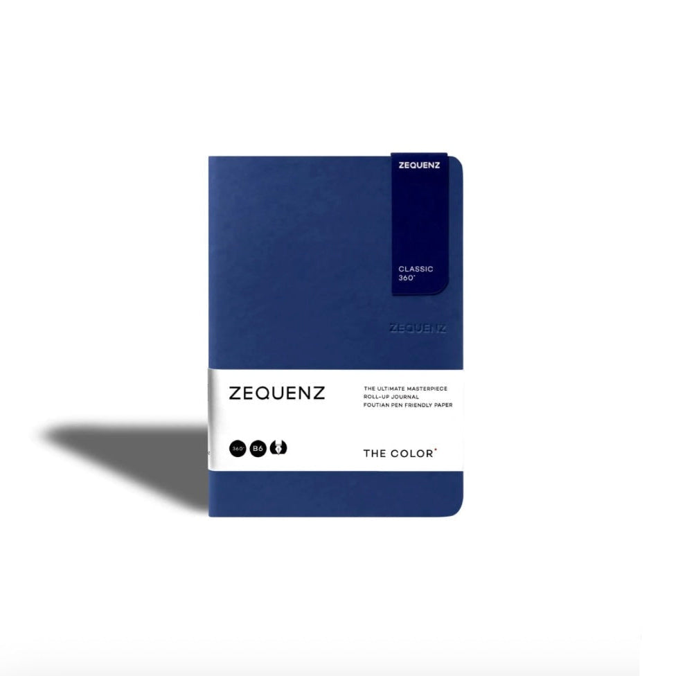 Carnet Zequenz The Color B6 ligné - Bleu roi