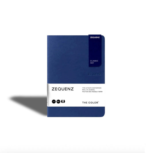 Carnet Zequenz The Color B6 ligné - Bleu roi