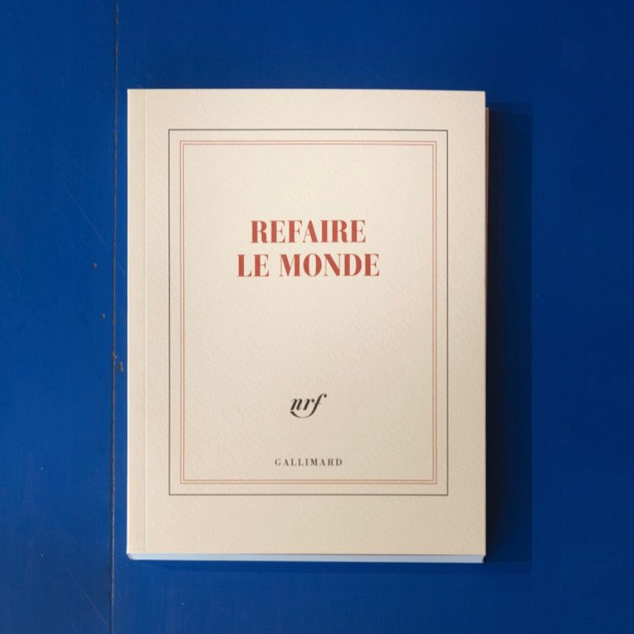 Carnet " Refaire le monde " carré