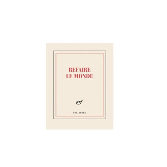 Carnet " Refaire le monde " carré