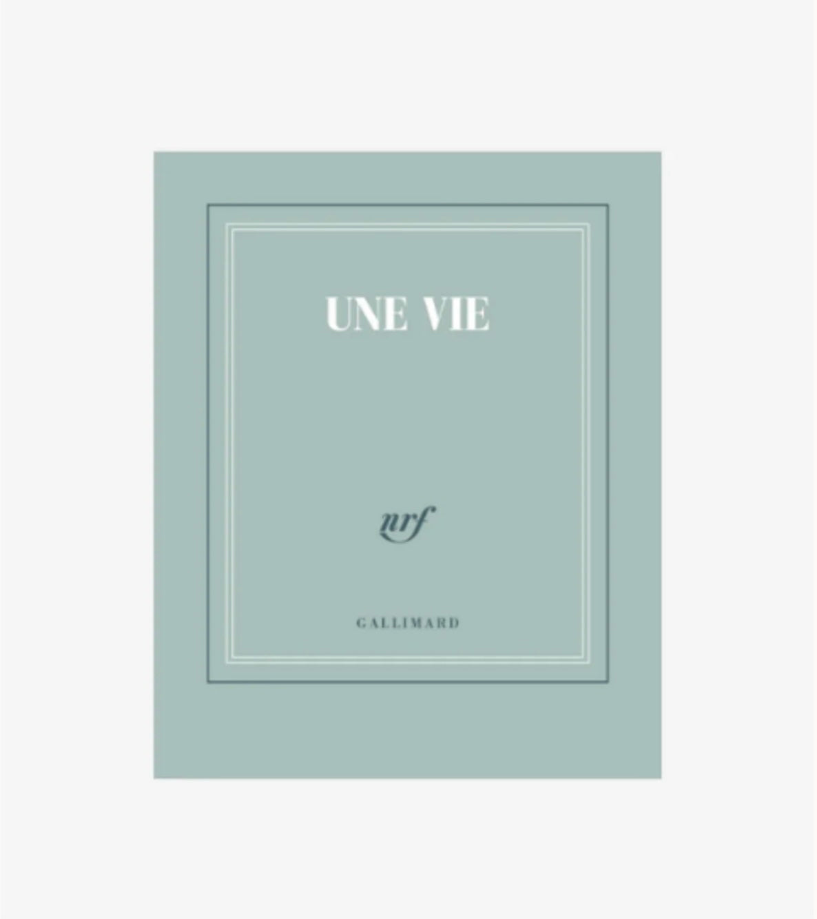 Carnet bleu gris " Une vie " Petit format