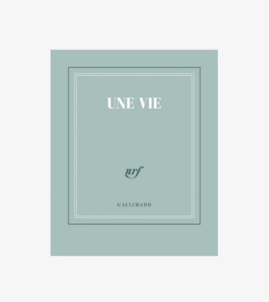 Carnet bleu gris " Une vie " Petit format Gallimard Papeterie La cachette de M