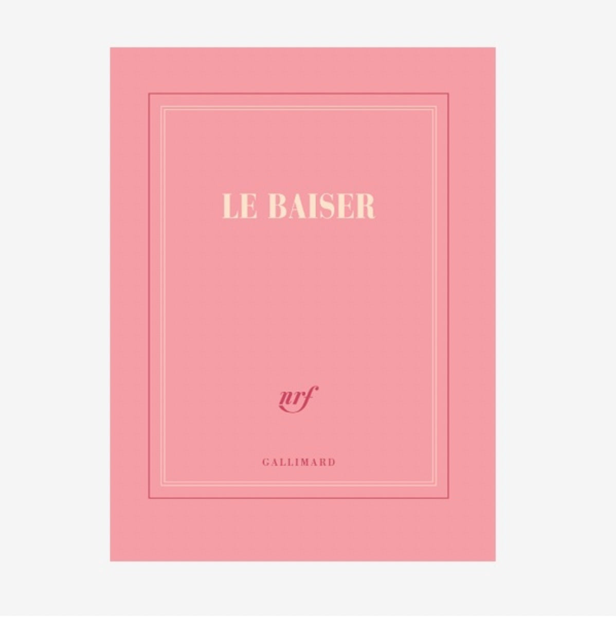 Carnet carré rose " Le baiser "
