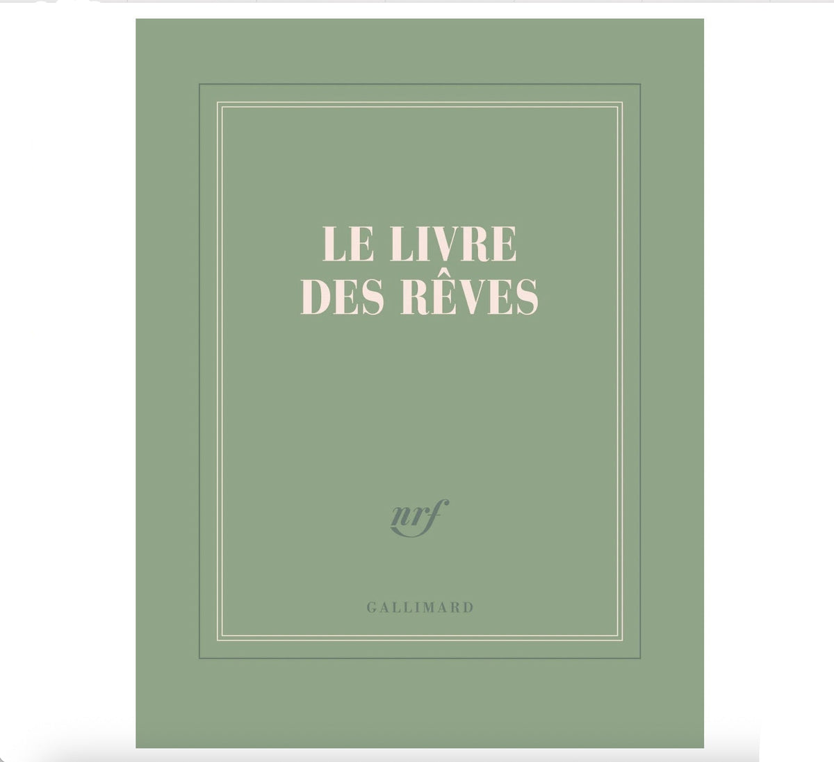 Carnet vert " Livre des rêves " petit format