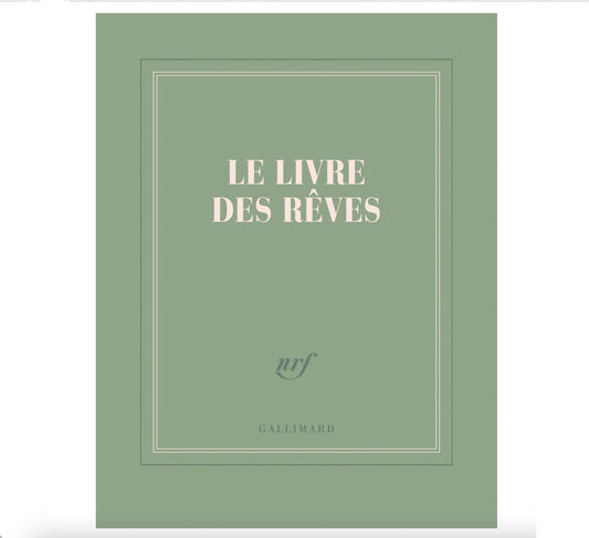 Carnet carré vert " Livre des rêves "