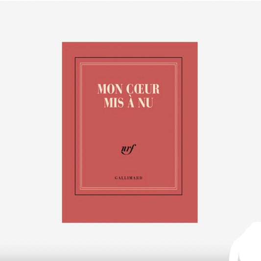 Carnet de poche " Mon coeur mis à nu "