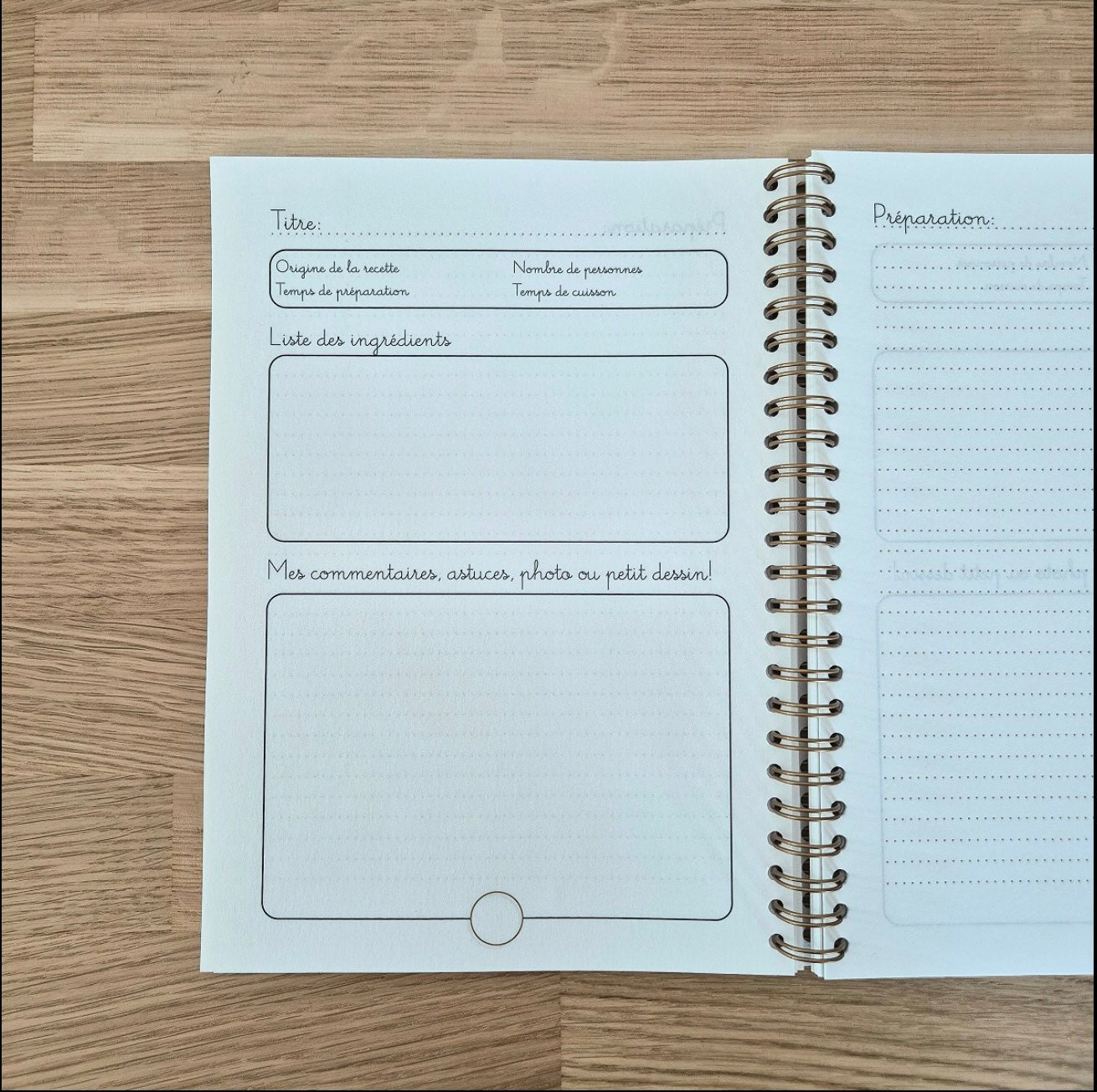 Carnet de recettes de saison A5