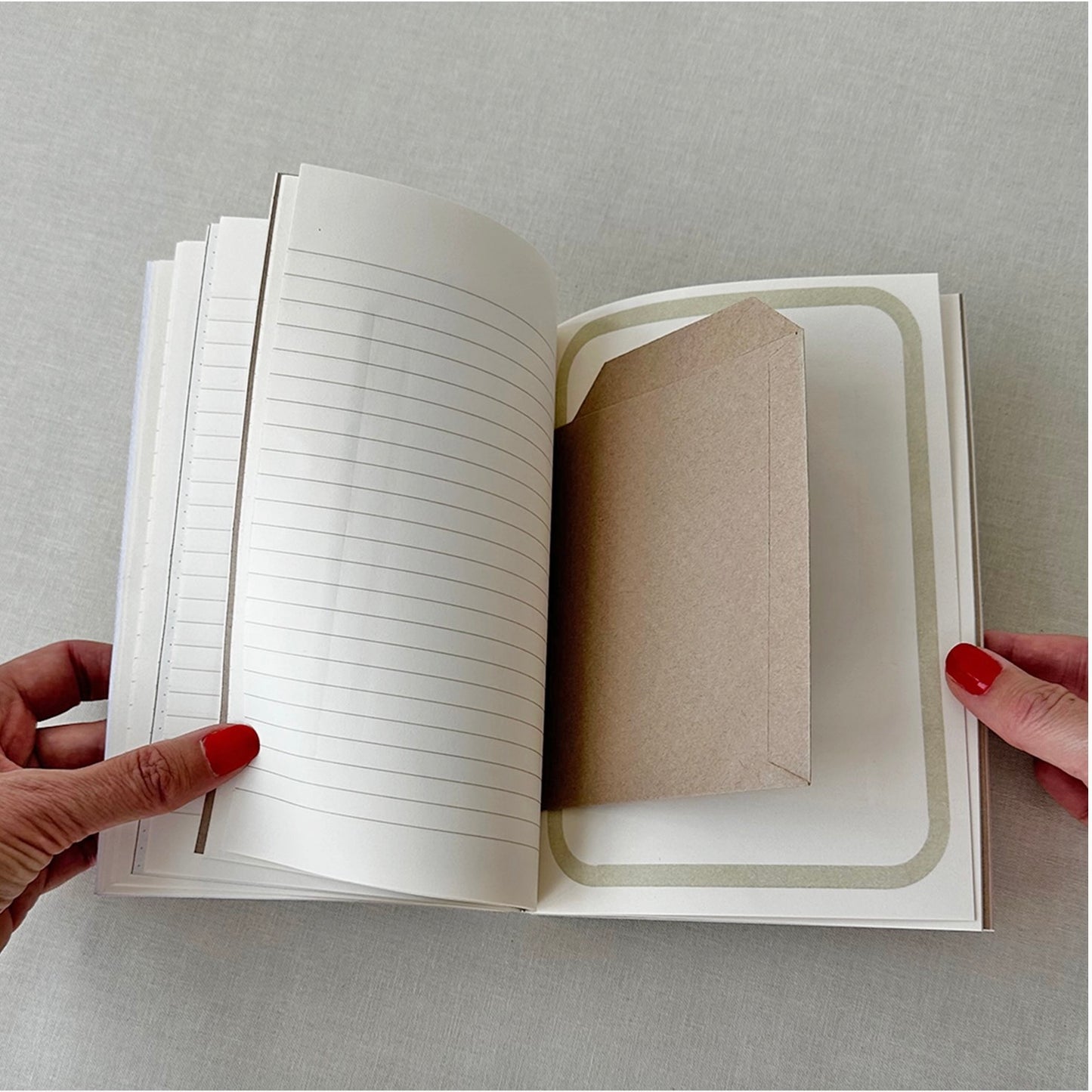 Carnet journal Vintage – Couverture en Lin des Années 1960