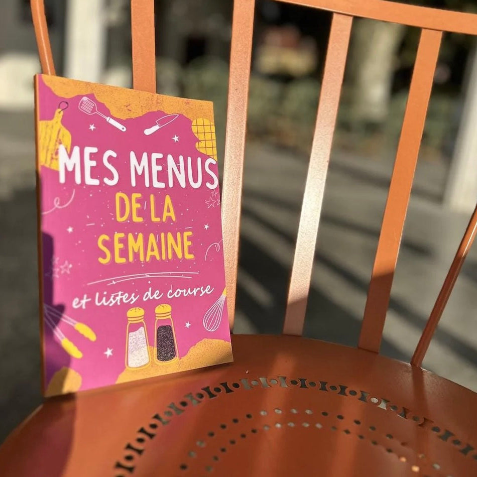 Carnet mes menus de la semaine