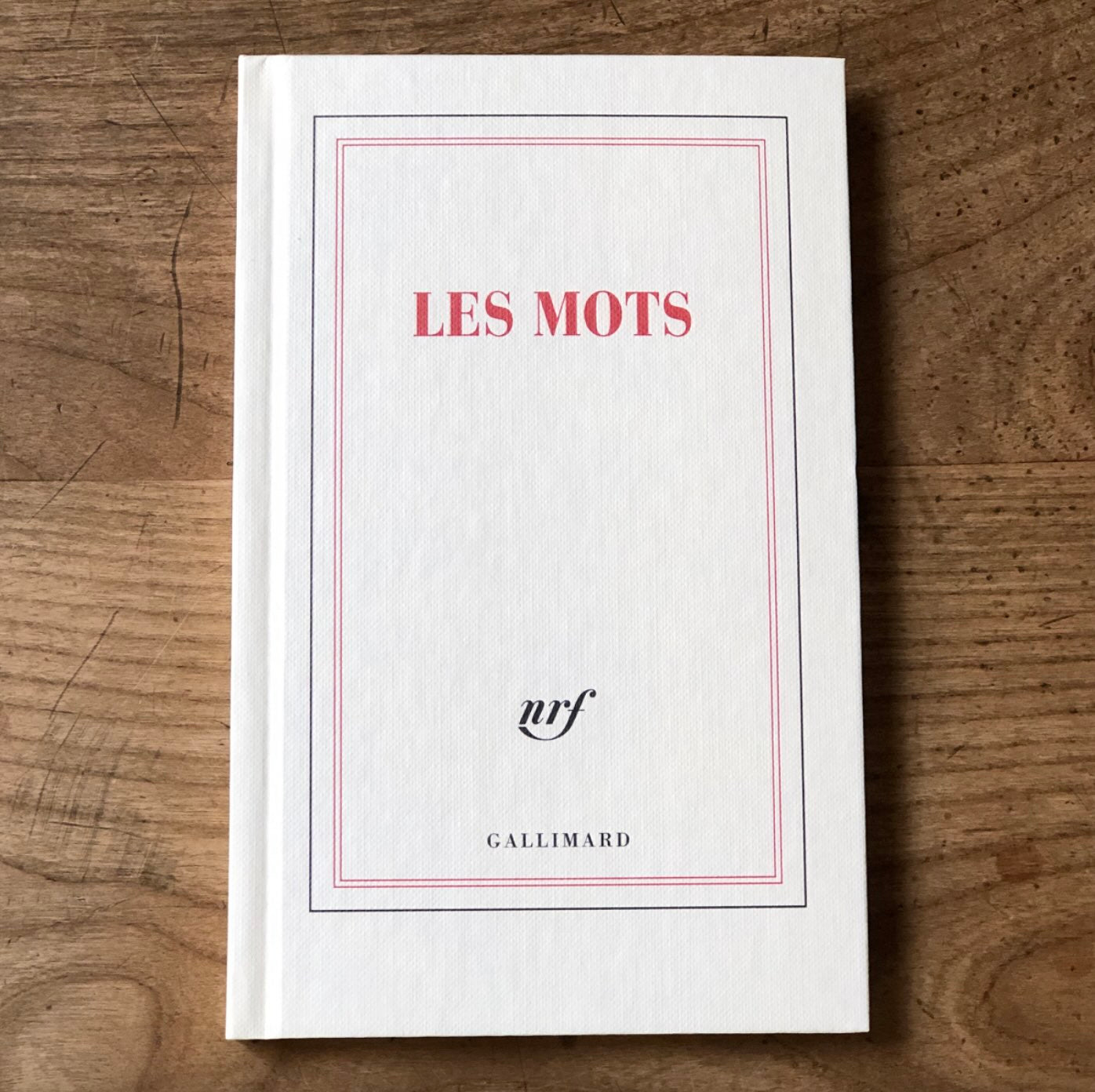 Carnet rigide "Les Mots"