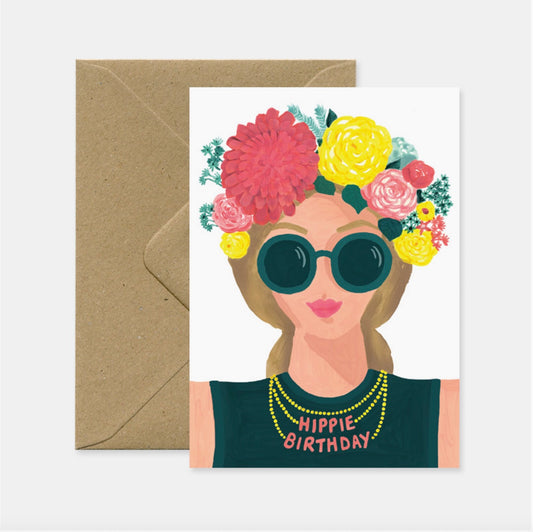 Carte Hippie Birthday