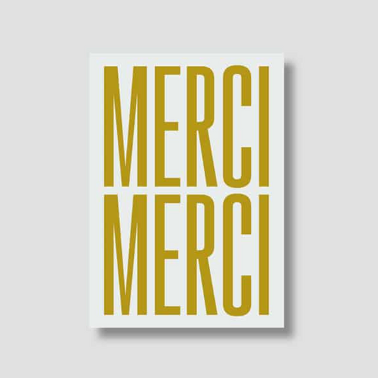 Carte Postale MERCI MERCI