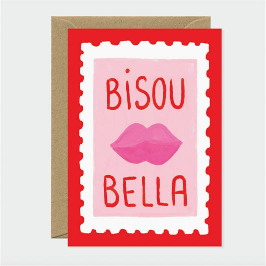 Carte Bisou Bella
