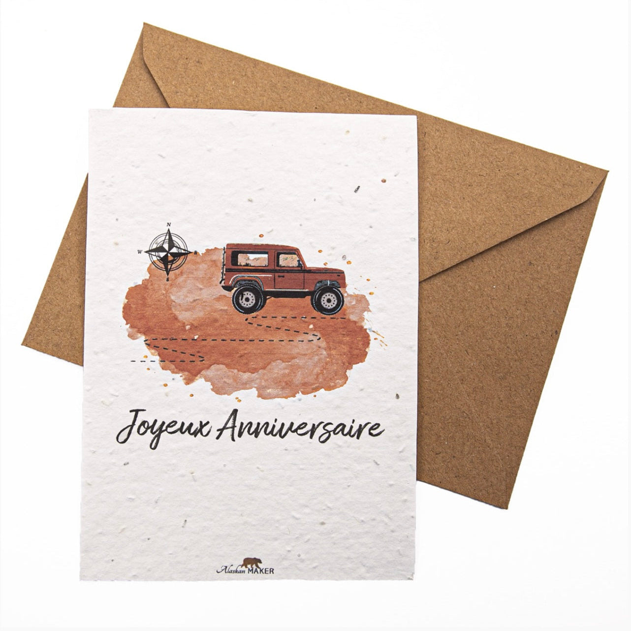 Carte joyeux anniversaire à planter