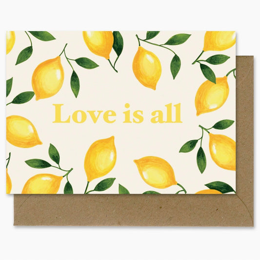 Carte Postale citron love is all