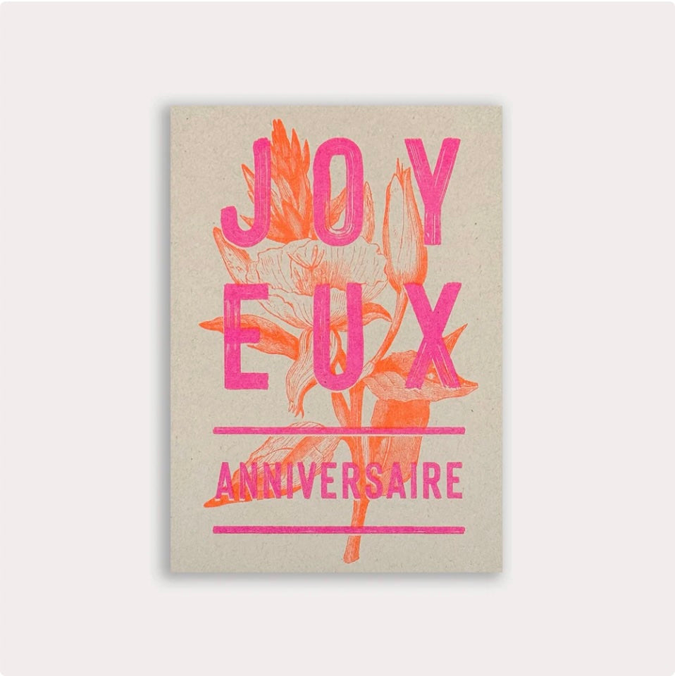 Carte postale Joyeux anniversaire