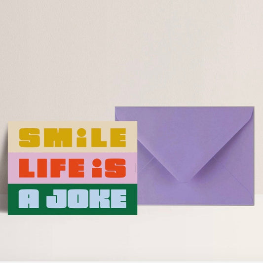 Carte Smile life is a joke