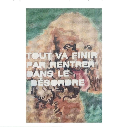 Carte postale slogan Tout va rentrer dans le désordre