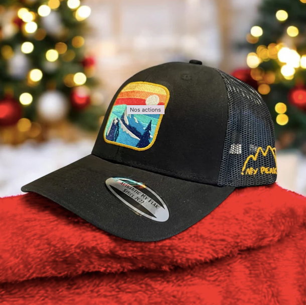 dent du chat broderie casquette 