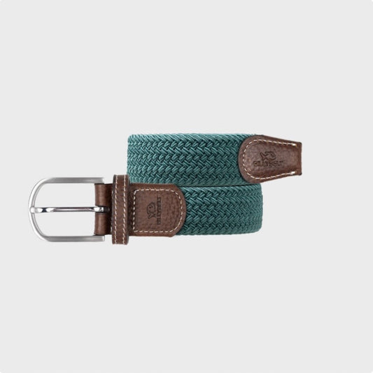 Ceinture tressée élastique Pin vert