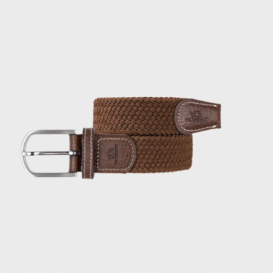Ceinture tressée élastique Caramel