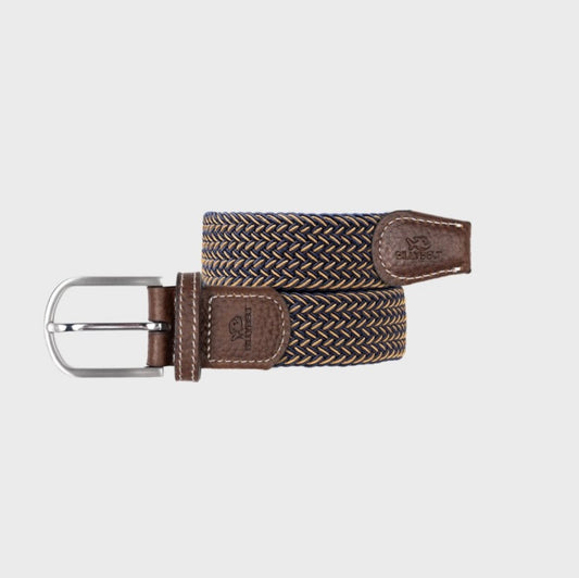 Ceinture tressée élastique Havane