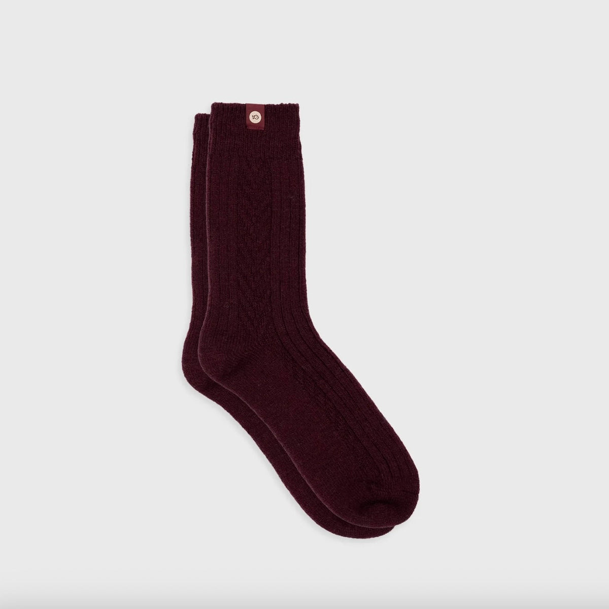 Chaussettes Laine Bordeaux
