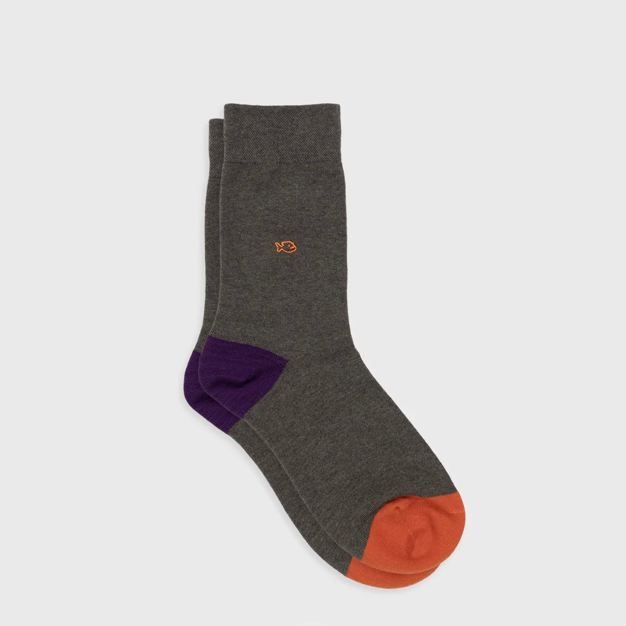 Chaussettes Colorblocks Kaki chiné