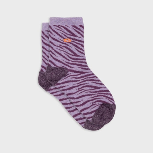 Chaussettes Zèbre Violet / Violet clair