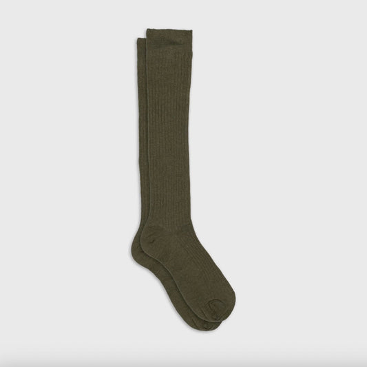 Chaussettes hautes kaki