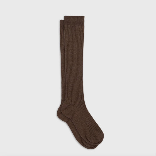 Chaussettes hautes Marron