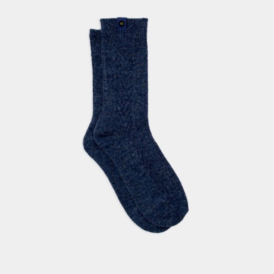 Chaussettes chaude laine Marine