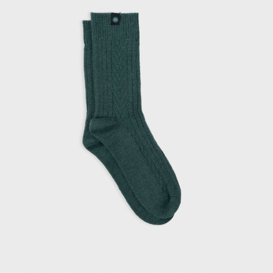 Chaussettes chaude laine vertes