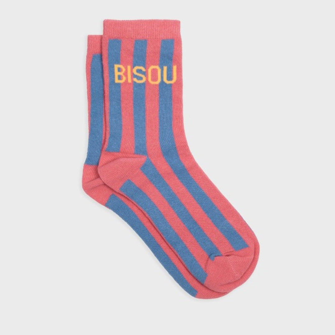 Chaussettes rayées Bisou