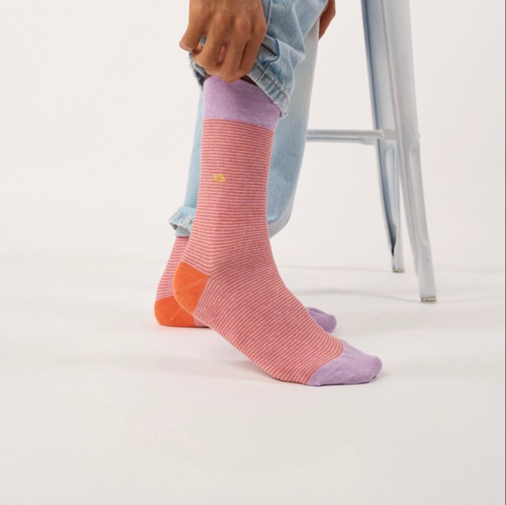 Chaussettes rayées Crépuscule