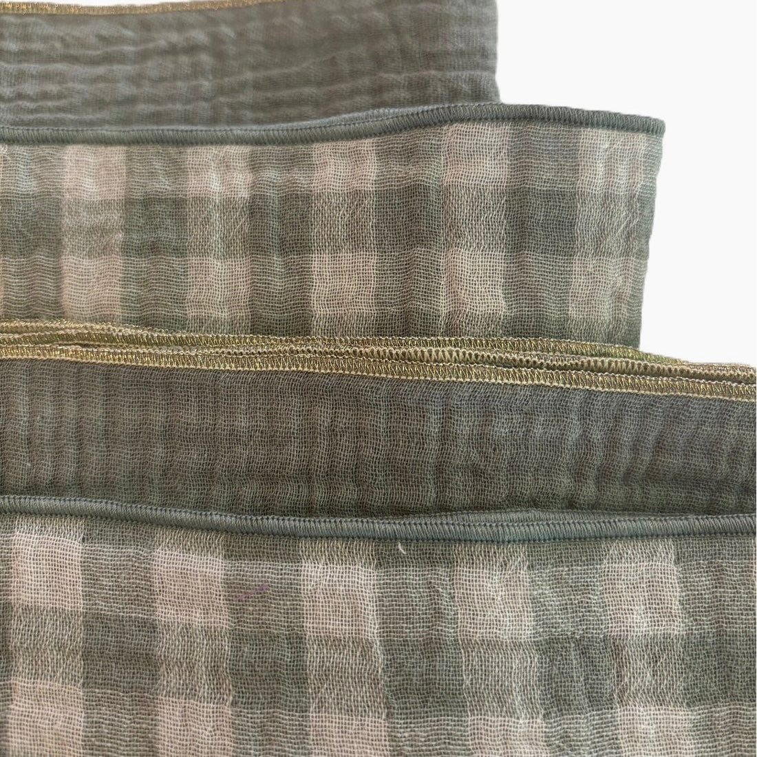 Coffret 4 Serviettes de Table – Double Gaze de Coton Vichy