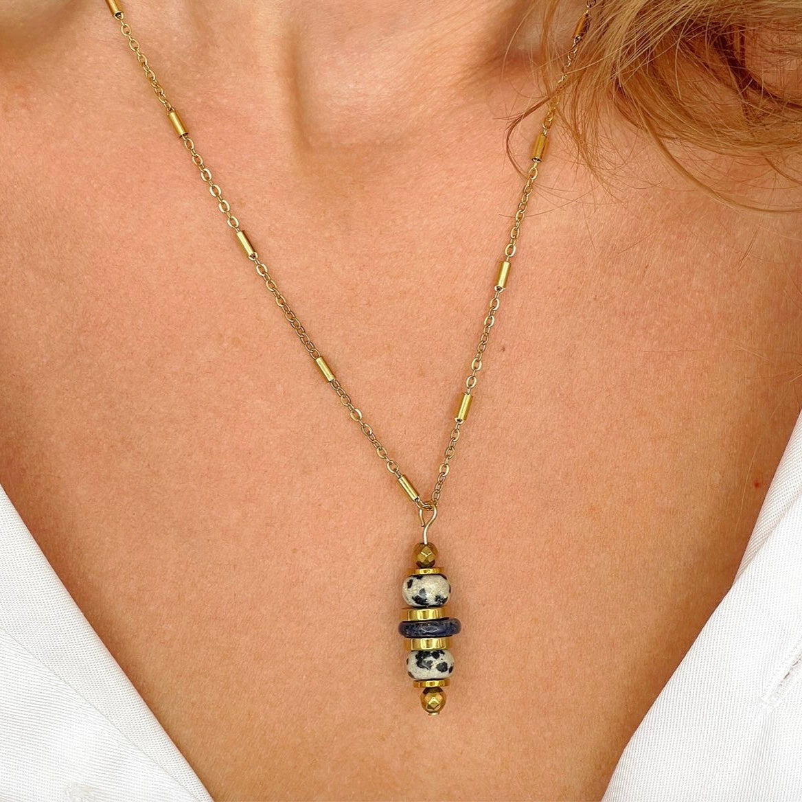 Collier Lorette Lapis Lazuli