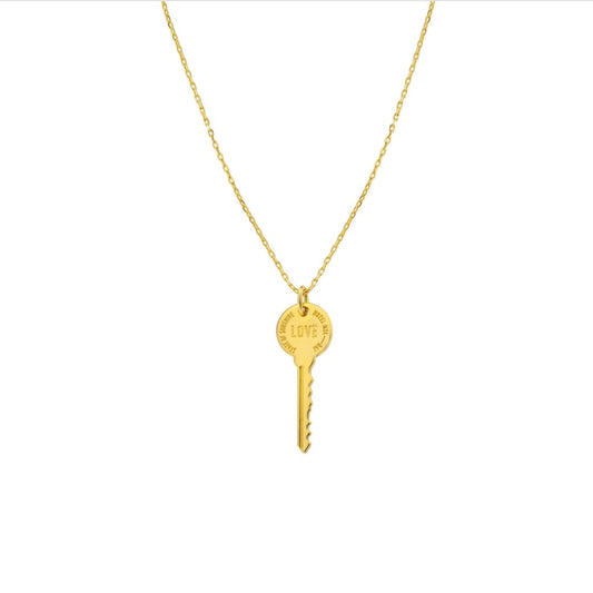 Collier Love key Or