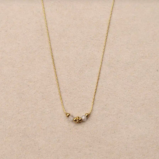 Collier Maia pierre & acier