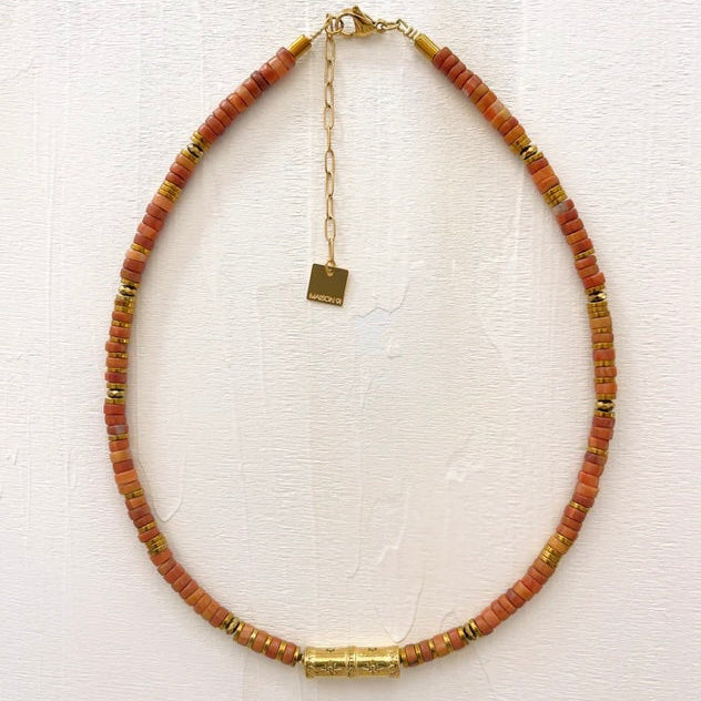 Collier Sven Rhodonite